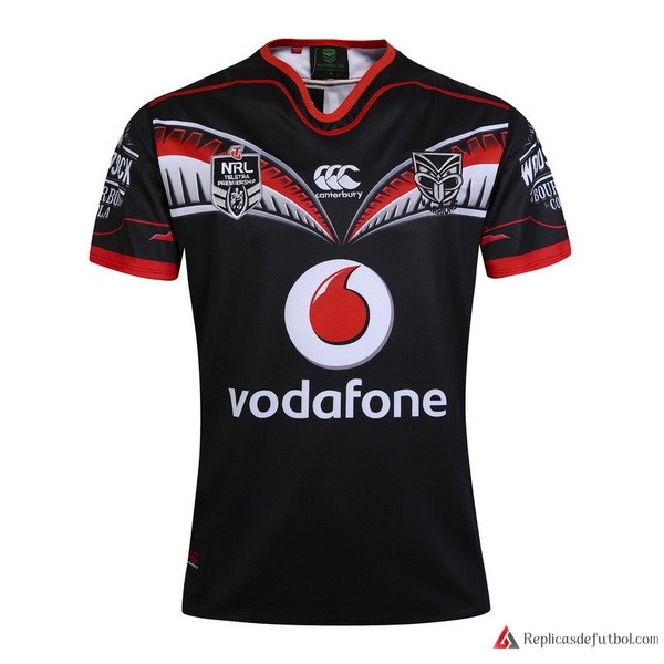 Camiseta Warriors Primera equipación 2017-2018 Negro Rugby